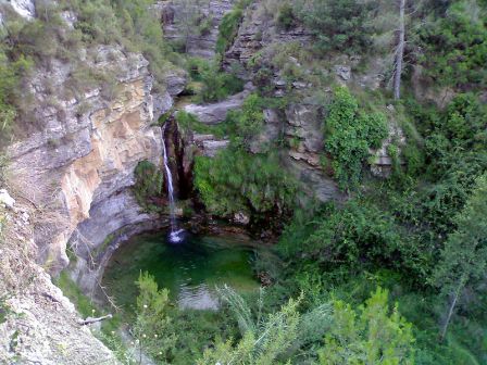 Paisaje del Salto de la Novia comarca Alto Mijares