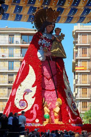 Geperudeta, ofrenda flores valencia