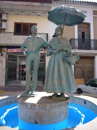 Monumento en Bétera, fiesta de la Albahaca