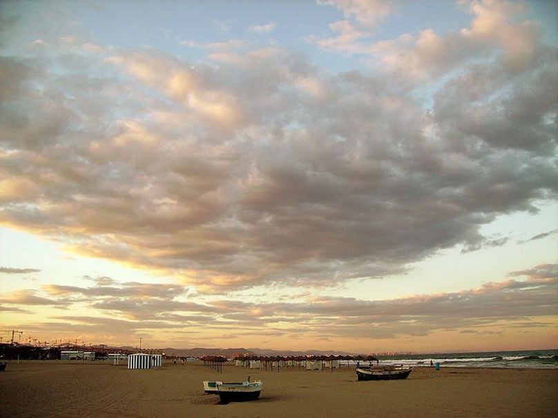 Playa valenciana de La Malvarrosa