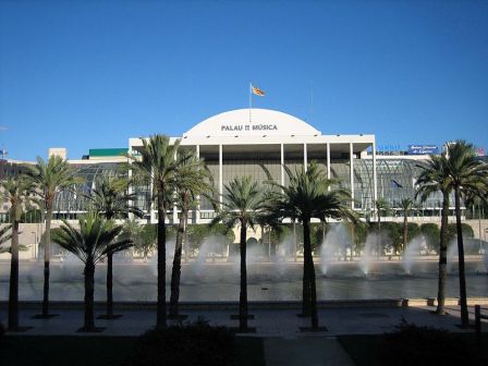 el Palacio de la Muscia en la ciudad de Valencia, jardines